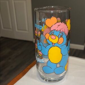 Popples Vintage Glass Blue PC Popple 1986 Smile It’s A Snap Original